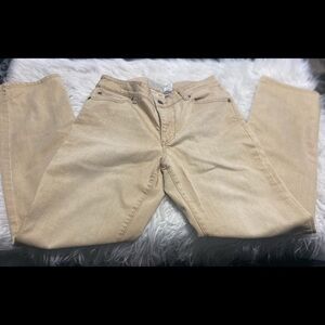 Chicos Platinum Denim Slim Leg Jeans Size 6